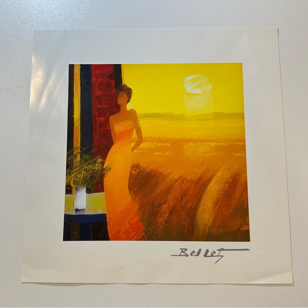 Park West Emilie Bellet "Dans la Maturite des Bles" 10x10 Lithograph print COA - Picture 7 of 14